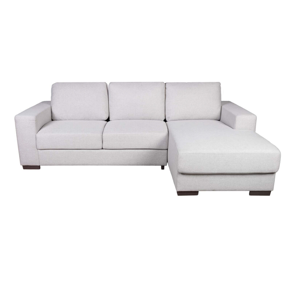 SOFA C/CHAISE MÁS DE 4 CUERPOS TELA NATURAL-BEIGE SMART BEIGE