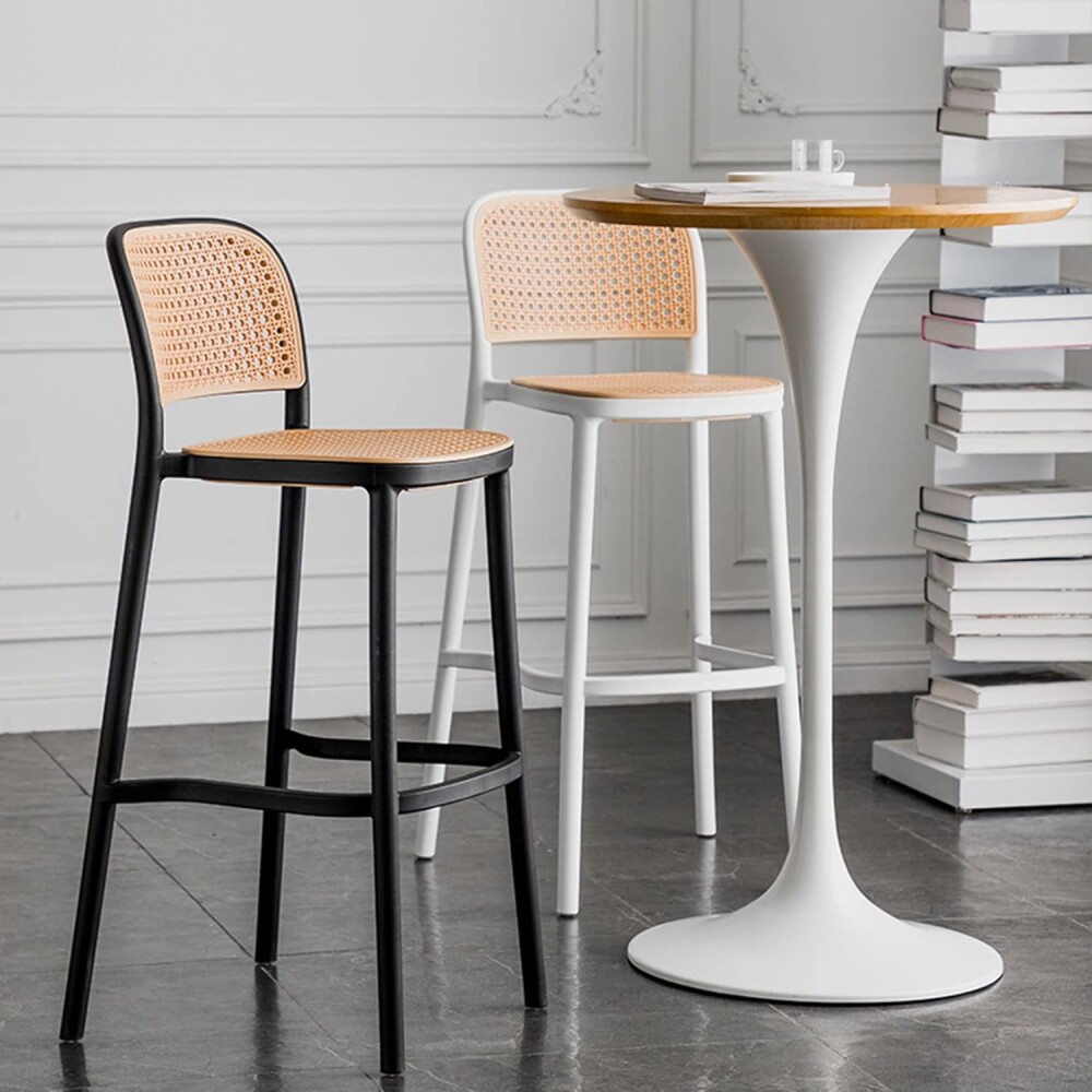 Butaca Alta Franky Con Respaldo Y Apoyapies Negro