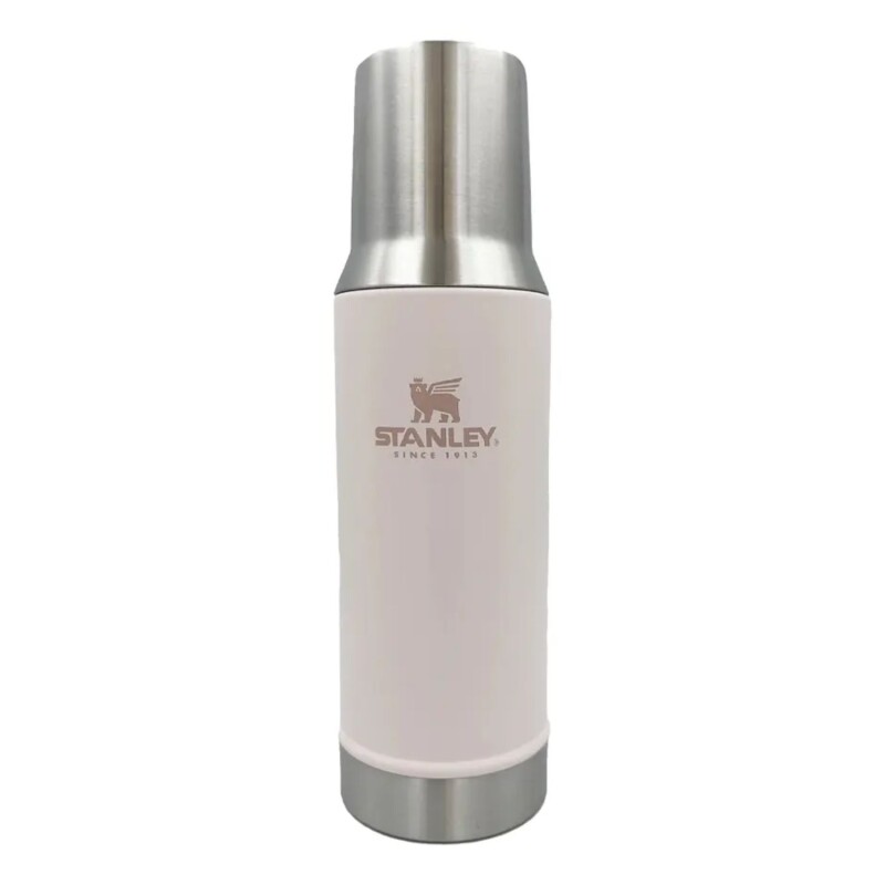 Termo Stanley Adventure To Go Bottle 1 L Para Café Té Infusiones Agua Y Viajes Rose Quartz