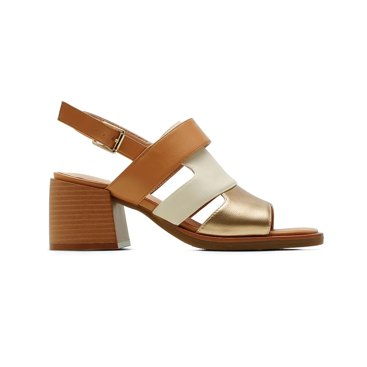 SANDALIA CASUAL TACO BAJO NILAM - KORIUM 