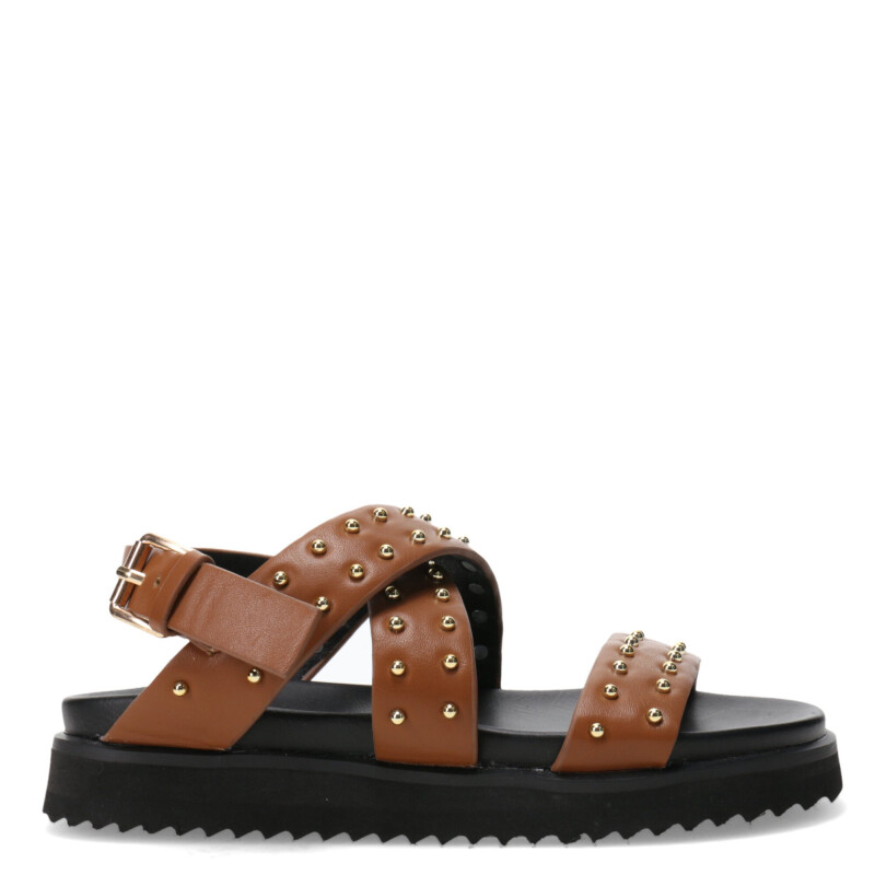 Sandalias de Niña MINI Miss Carol PELLY con tachas Tan