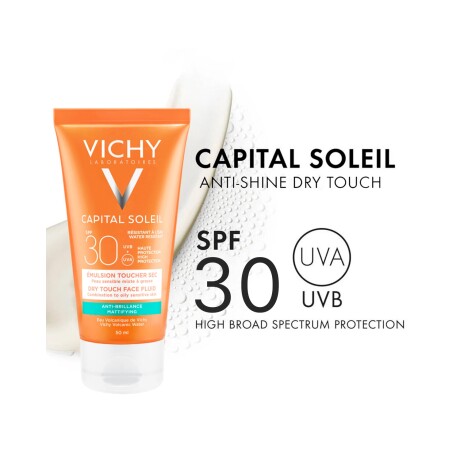 Protector Solar FPS30 Vichy Capital Soleil Dry Touch Mate 50ml Protector Solar FPS30 Vichy Capital Soleil Dry Touch Mate 50ml