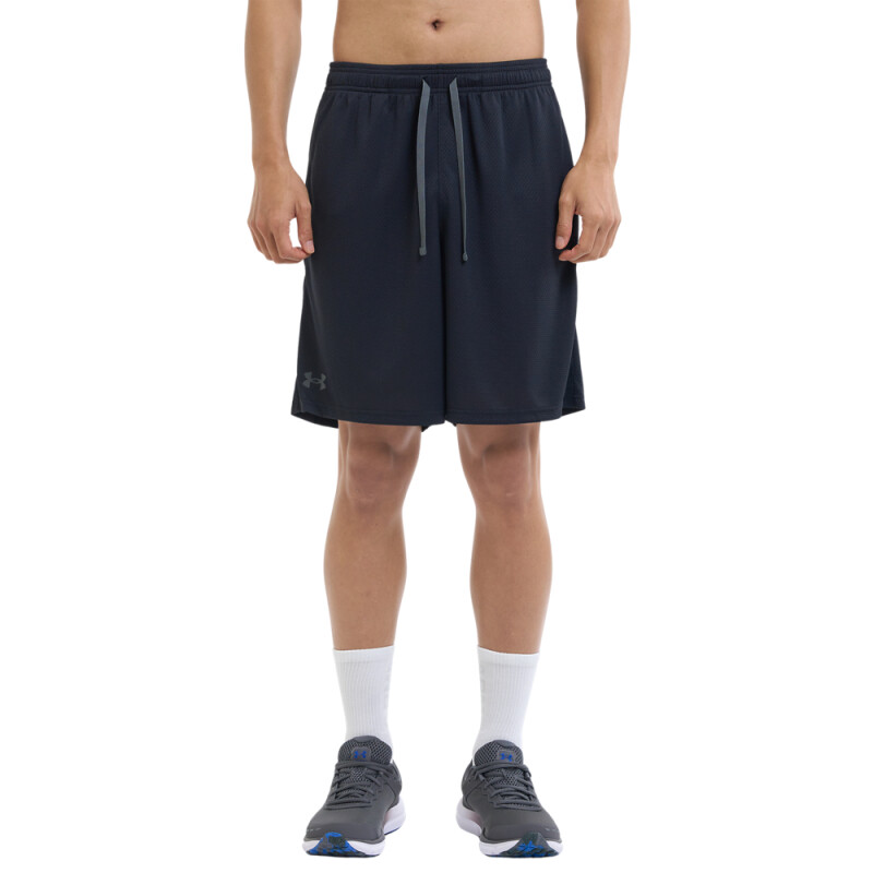 UA Tech Mesh Shorts-RED BLK-001
