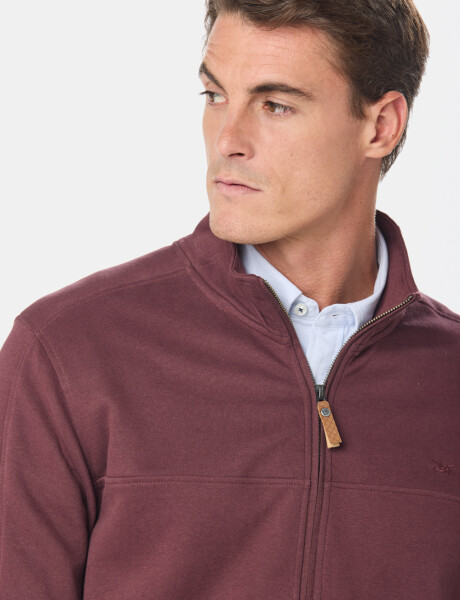 CAMPERA DE FELPA CUELLO ALTO Bordo