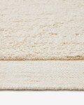 Alfombra Marely de lana blanco blanco 160 x 230 cm