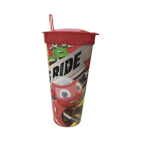 Vaso 2 en 1 Ricky Zoom, Pote 220 ml + Vaso 540 ml U