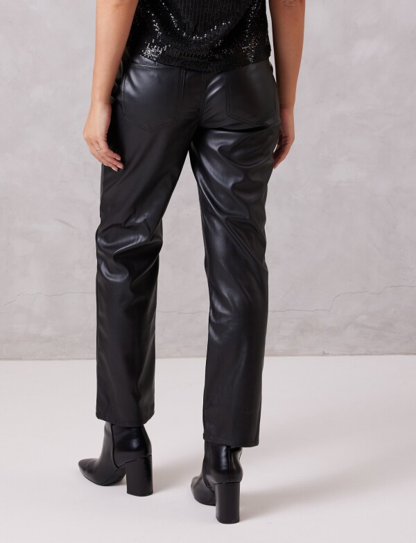Pantalon Eco Cuero NEGRO