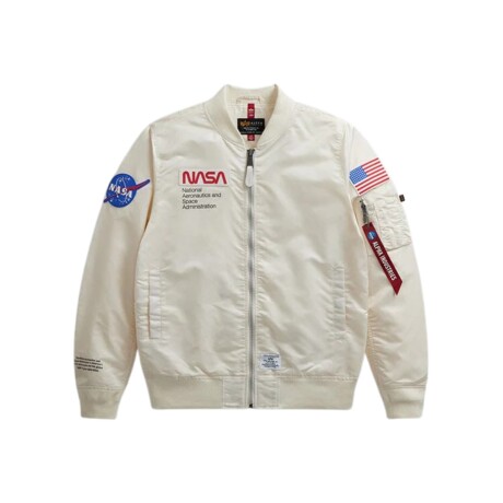 Chaqueta bombardero L-2B NASA GEN II Blanco