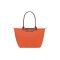 Longchamp -Cartera Longchamp plegable de nylon con cierre y asa larga, Le pliage L Naranja