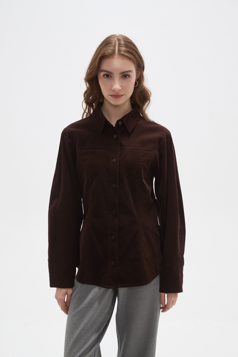 Camisa Ravika Chocolate