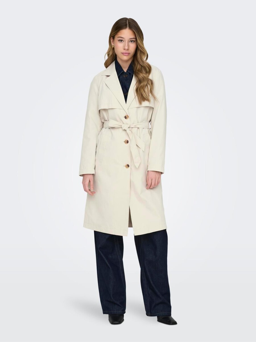 Abrigo Paschal Trench Con Lazo - Oatmeal 