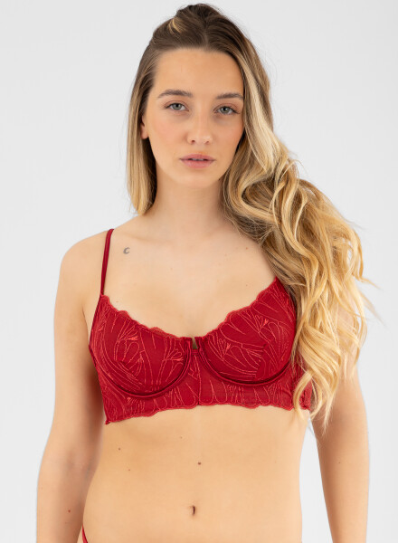 Soutien con aro amapola Rojo