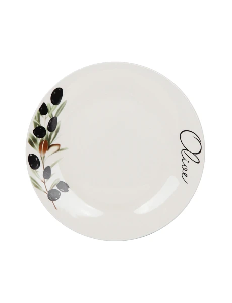 PLATO DE MESA PORCELANA 23CM OLIVE PLATO DE MESA PORCELANA 23CM OLIVE