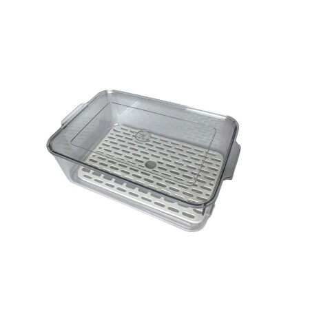 ORGANIZADOR ACRILICO CON TAPA Y REJILLA 33,6X21,5X10,3CM ORGANIZADOR ACRILICO CON TAPA Y REJILLA 33,6X21,5X10,3CM