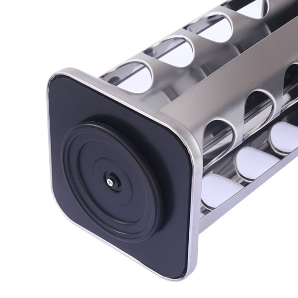 Especiero Giratorio 16 Frascos Vidrio Para Condimentos Cocina Acero Inoxidable Imback Especiero Giratorio 16 Frascos Vidrio Para Condimentos Cocina Acero Inoxidable Imback