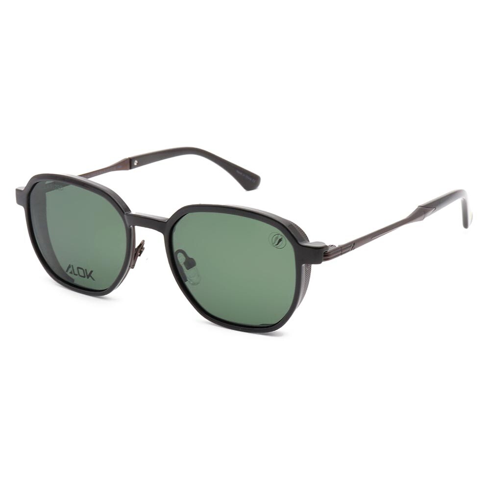 Lentes De Vista Alok Space Rave Cuadrado Polarizada Verde/Marrón