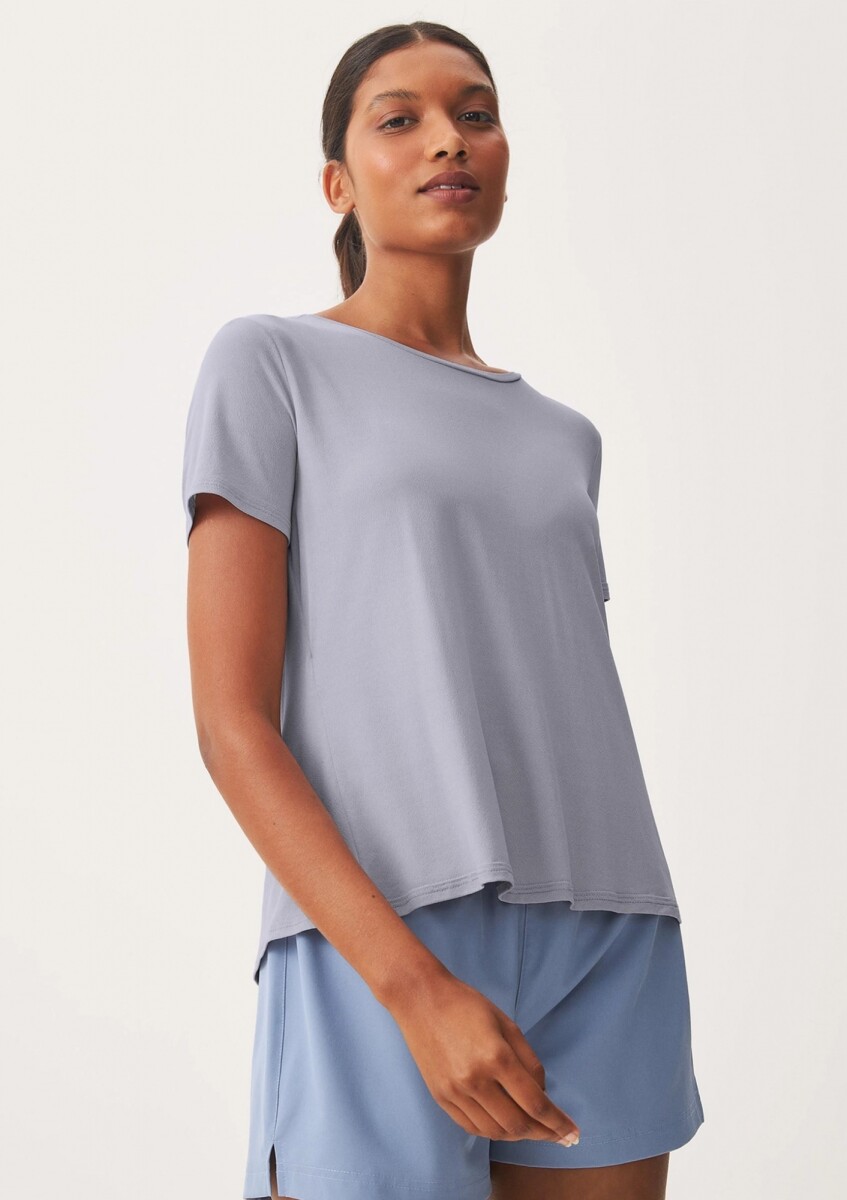 CAMISETA DEPORTIVA MANGA CORTA - LILA 