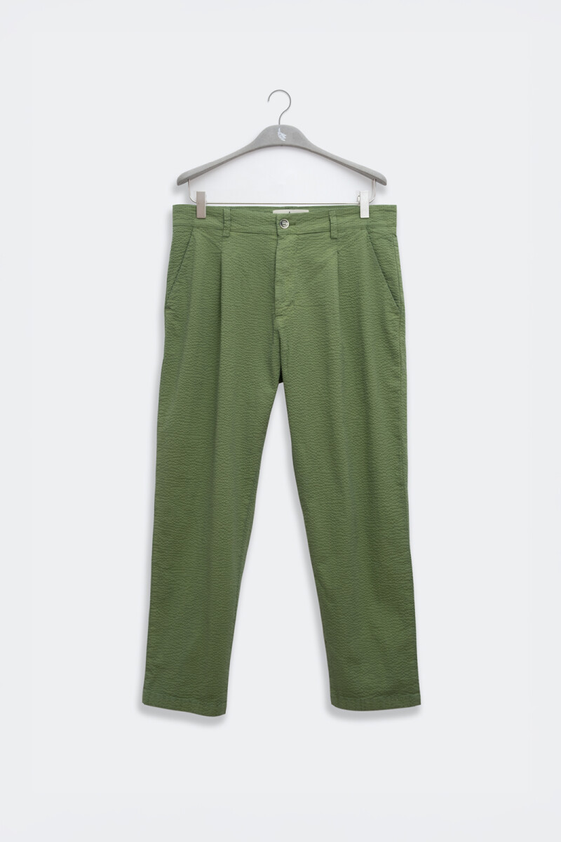 SEERSUCKER PANTS Green