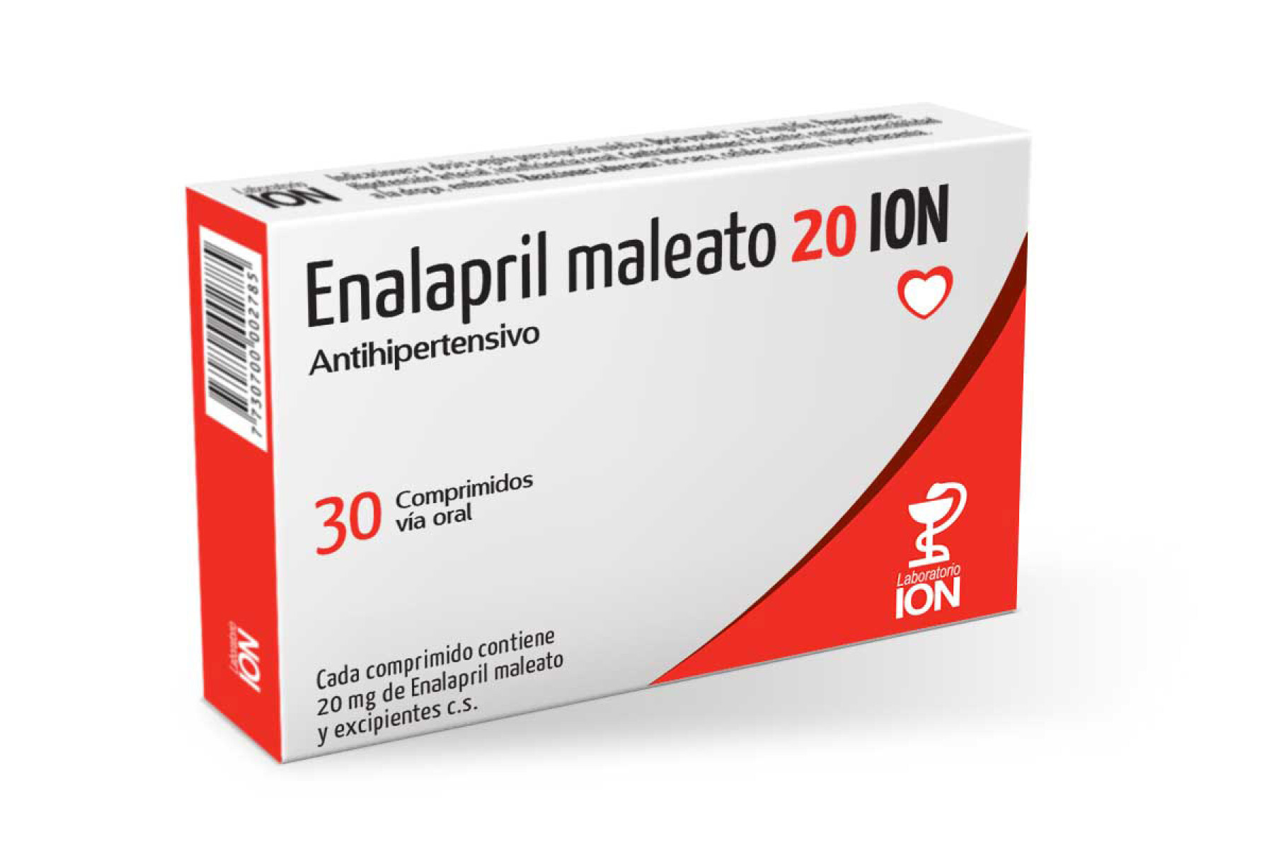 Enalapril ION 20mg 30 Comprimidos 