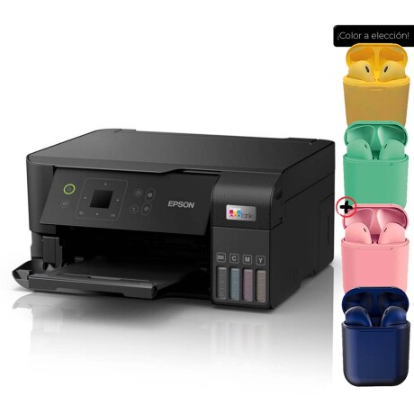 Impresora Epson Impresora L3560 Con Wifi Negra Ecotank + Auriculares Impresora Epson Impresora L3560 Con Wifi Negra Ecotank + Auriculares