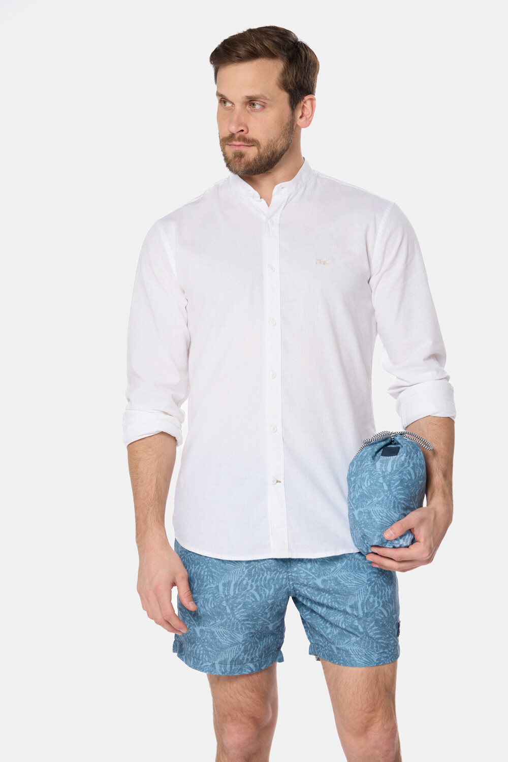 SHORT DE BAÑO ESTAMPADO Verde