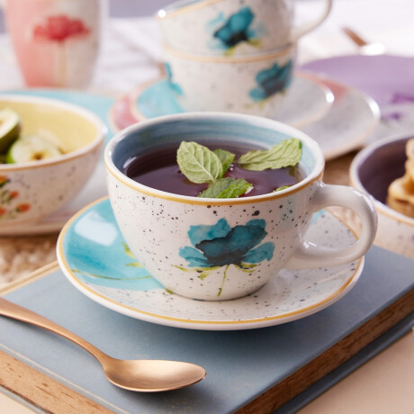 Juego de Té 8 Piezas Armonia 250 ml Loza Juego de Té 8 Piezas Armonia 250 ml Loza