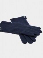 Guantes De Lana azul-marino