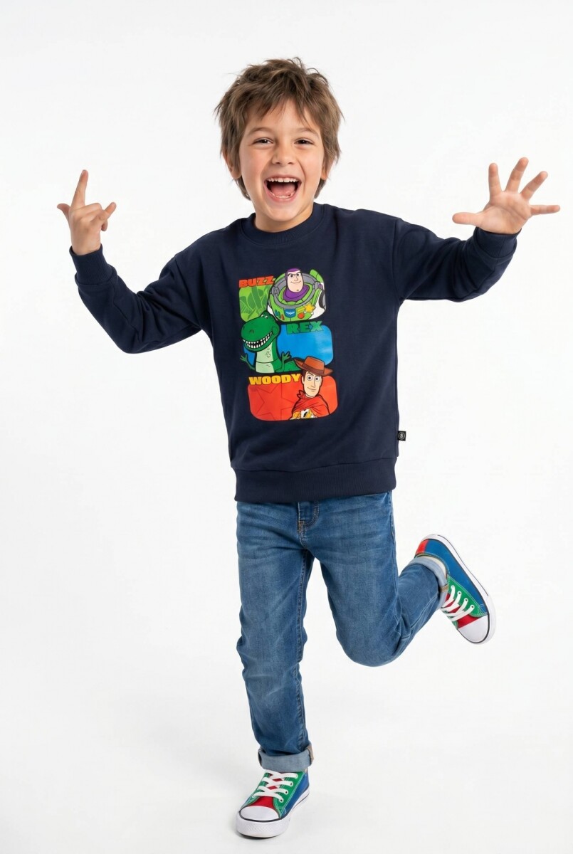 Buzo frisa m/l niño TOY STORY - Azul marino 