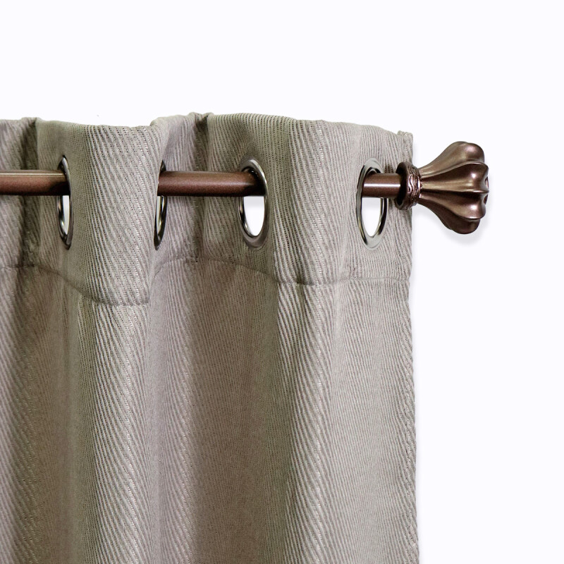 VARA METAL BRONCE P/CORTINA 218-304.8CM Unica