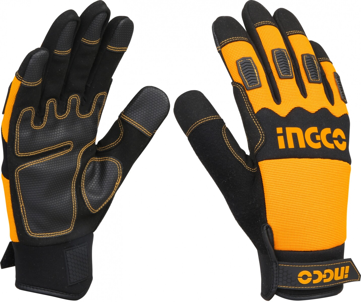 GUANTES MECANICO CUERO Y MICROFIBRA XL INGCO HGMG02-XL 