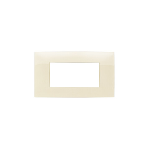 Plaqueta p/4 módulos - Presta Pro marfil C51345