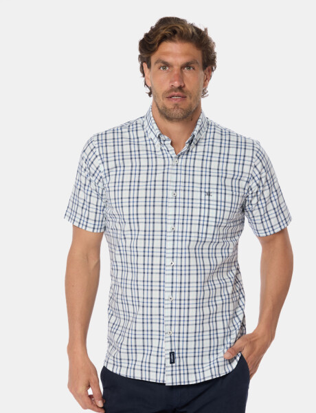 CAMISA SPORT A CUADROS Azul
