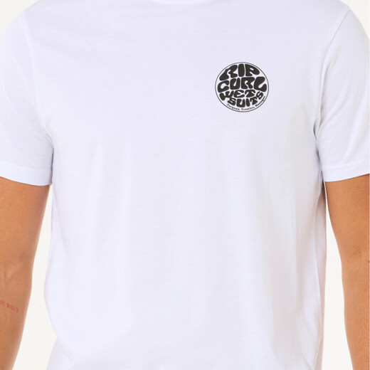 Remera Rip Curl Wettie Icon - Blanco Remera Rip Curl Wettie Icon - Blanco