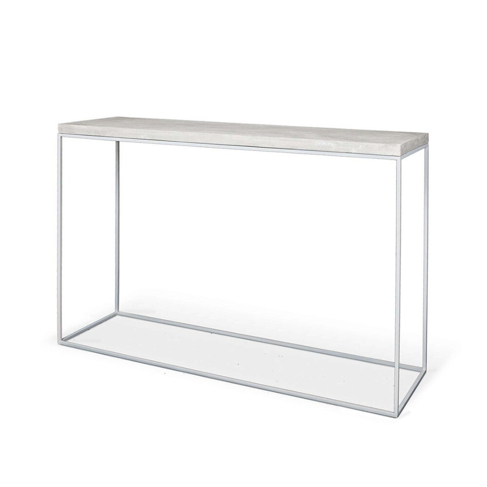 CONSOLA CEMENTO BLANCO STONE