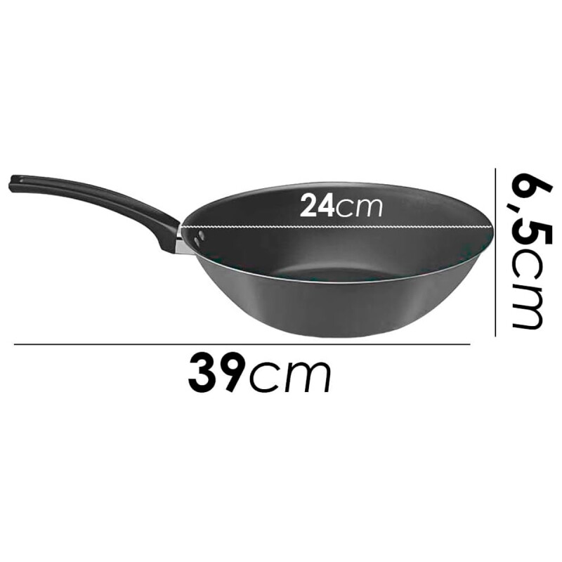 Sartén Wok 24 cm GRIS