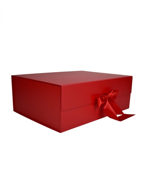 Caja Rigida Plegable con iman 24,5x33x12 cm - ROJO Caja Rigida Plegable con iman 24,5x33x12 cm - ROJO