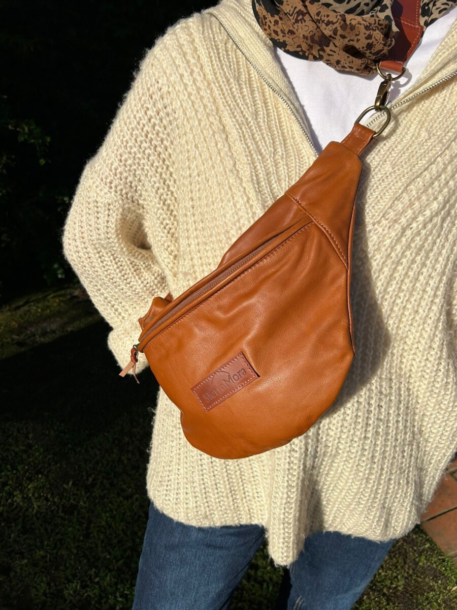 Leather Fanny Pack - Camel 