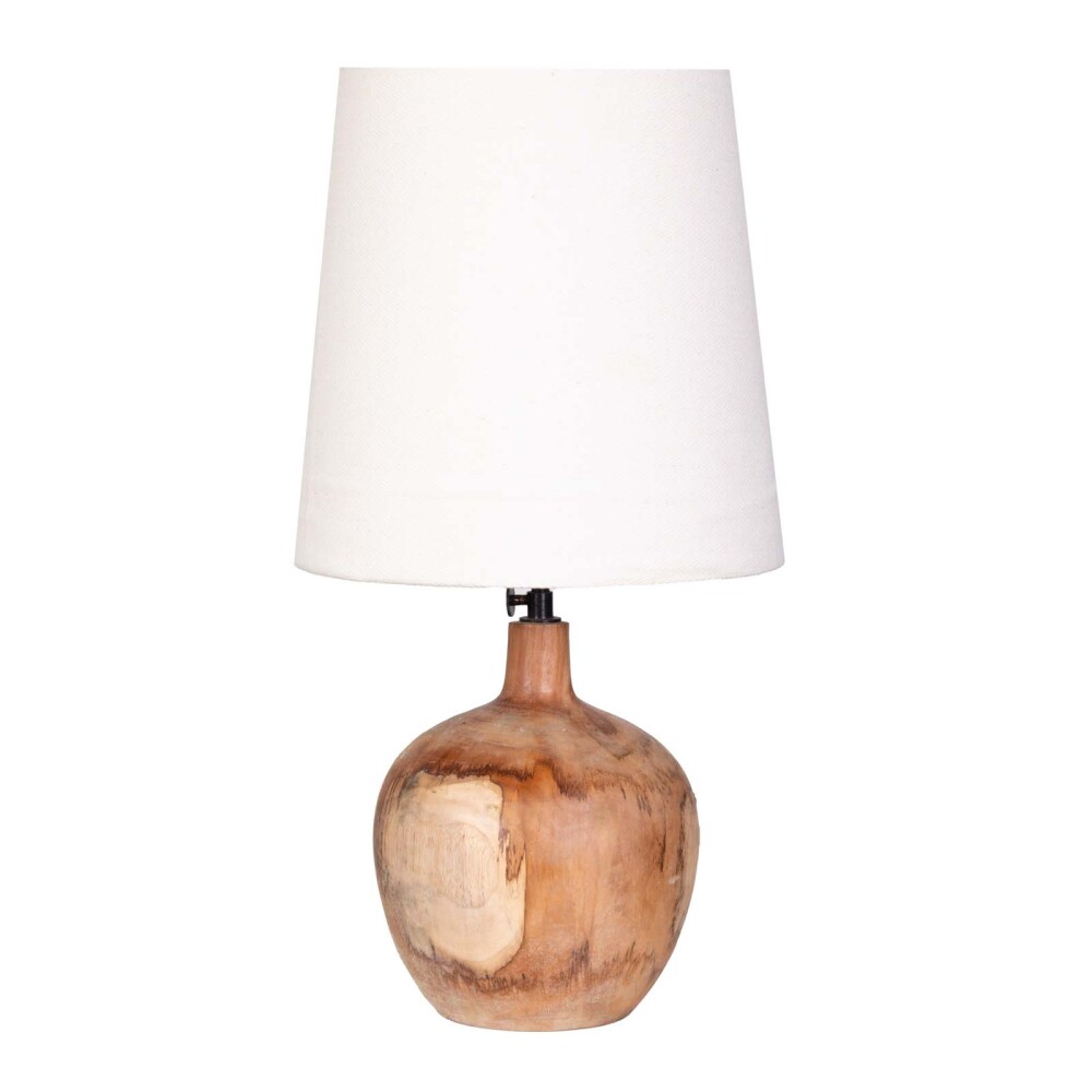 LÁMPARA DE MESA DUNE I MADERA-DE-TECA NATURAL-BEIGE NATURAL