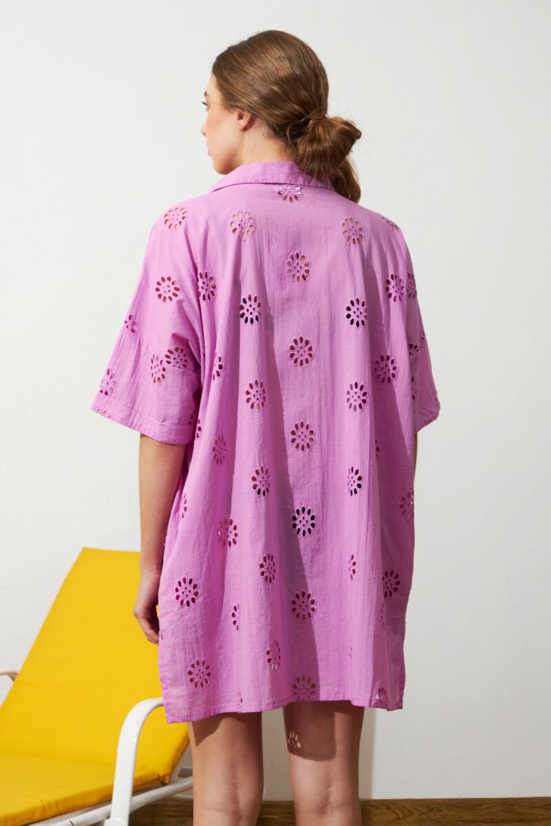 Túnica broderie lila