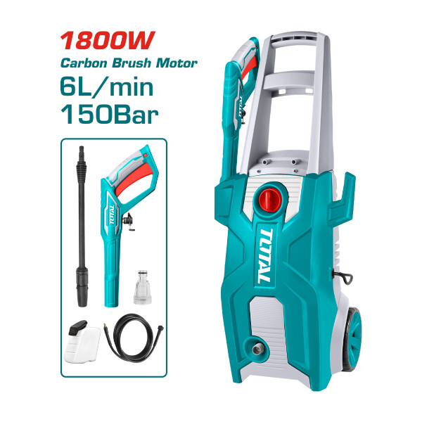 Hidrolavadora 150 Bar, 6.0 L/Min 1800w Total Hidrolavadora 150 Bar, 6.0 L/Min 1800w Total