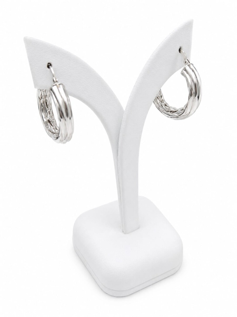 Aros anchos plata 