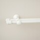 Barrote cortina doble de metal 2,5 m + 3 Soportes BLANCO