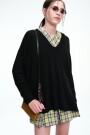 SWEATER ESCOTE V Negro