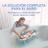 Baño Plegable Termómetro + Colchón Bebé Baby Antideslizante Color Variante Celeste