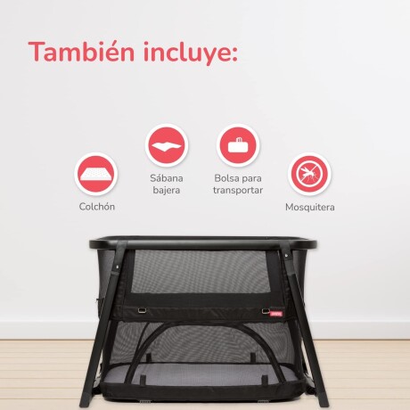 Mini cuna corral Somnia negra Mini cuna corral Somnia negra