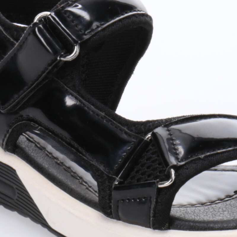 Sandalias de Niña MINI Miss Carol TUNIA deportiva de charol Negro