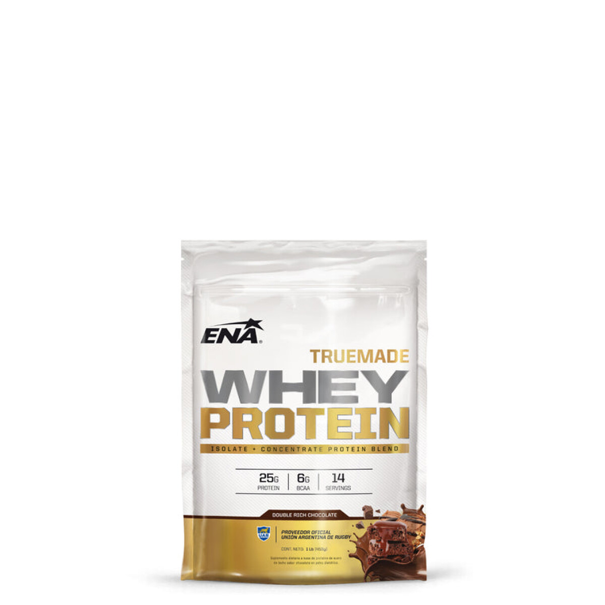 Suplemento Ena Whey Protein Truemade - Sabor chocolate - Marrón Chocolate 