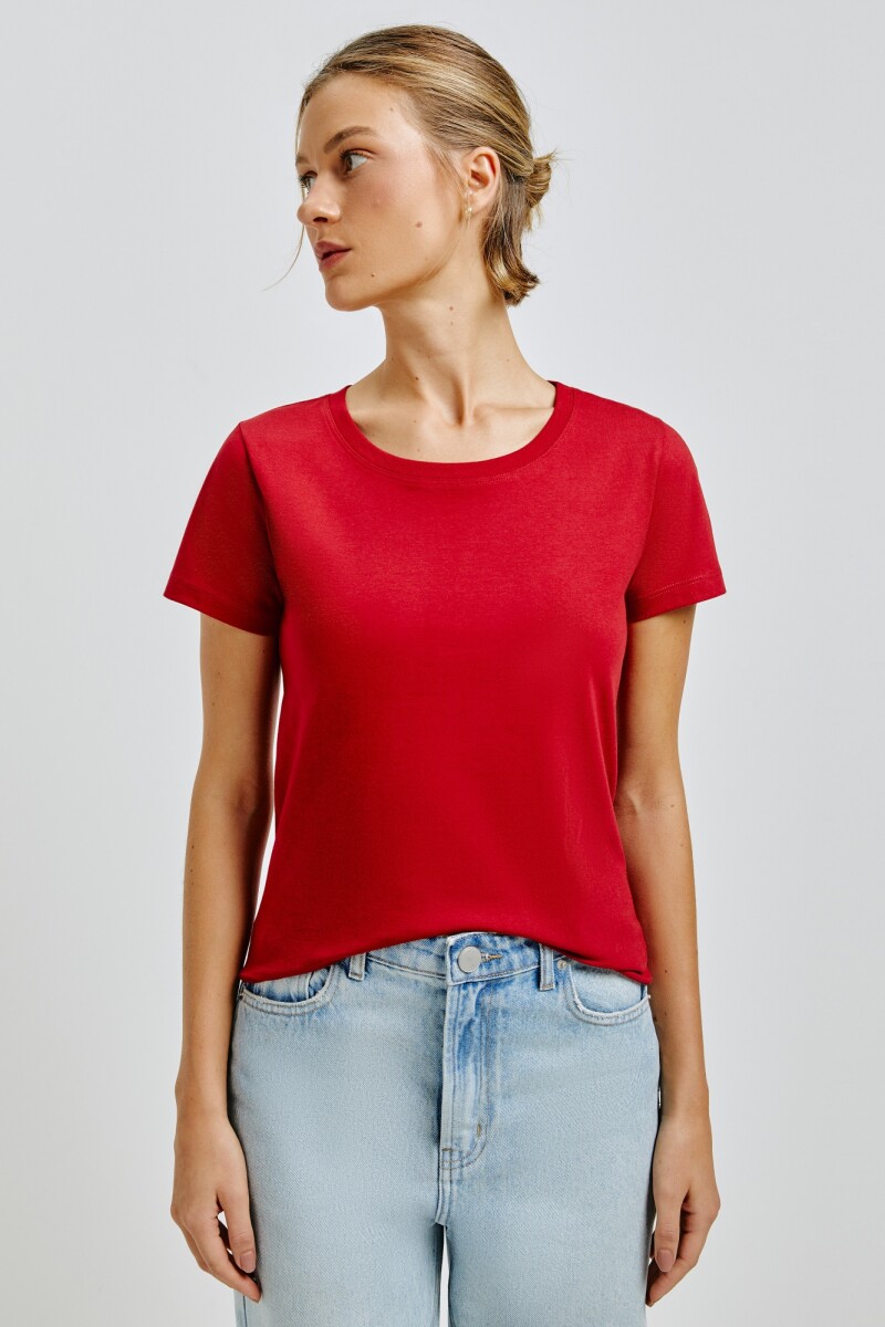 BLUSA MM FEM - ROJO OSCURO 