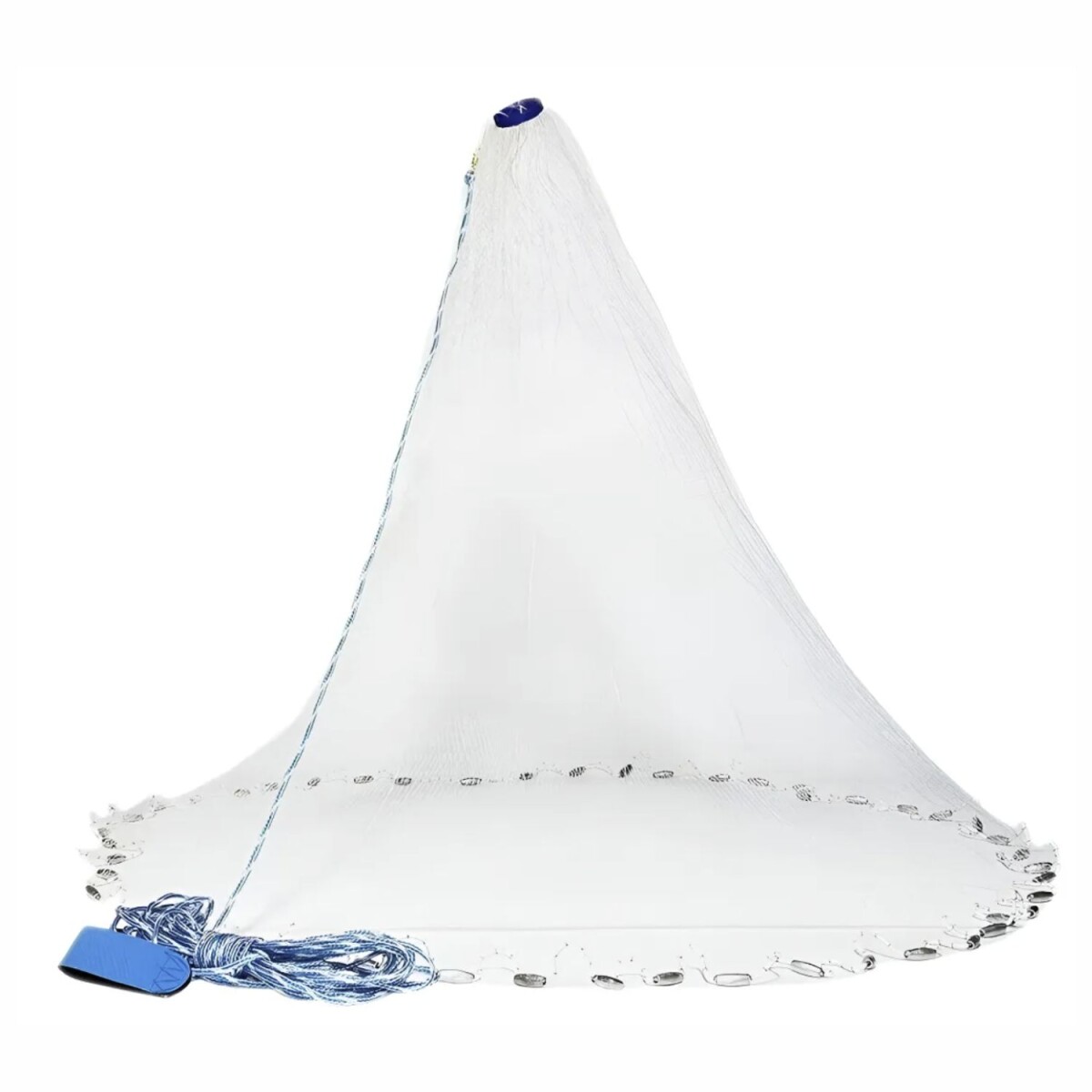 Tarraya Red de Pesca Profesional 6 Metros Diámetro Malla 2,5 cm 