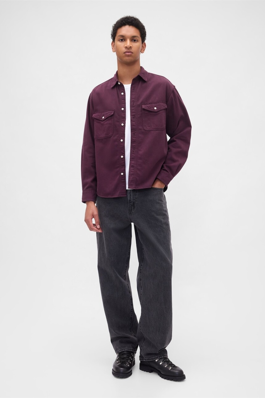 Camisa De Jean Ultrasoft Hombre Deep Rich Purple